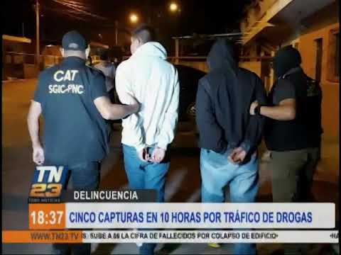 Policía detuvo a cinco sospechosos de tráfico de drogas