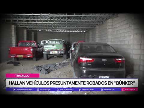 Trujillo: Hallan vehículos presuntamente robados en búnker