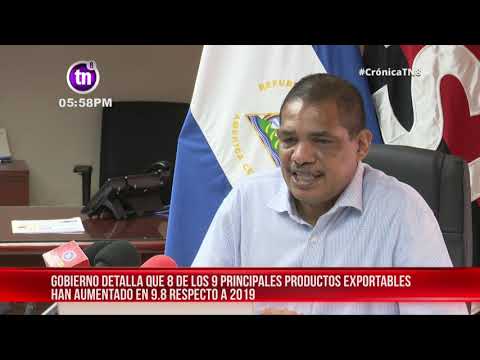 Nicaragua registra crecimiento en exportaciones y empleos