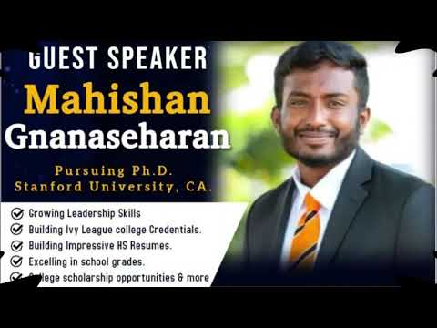 Mahishan shares his Ivy League College Experiences with High School Students! Subscribe!