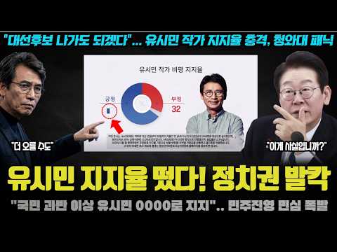 유시민 작가 16년만에 여론조사 충격! "지지율이 이렇게 높아?".. 그의 000에 많은 국민들이 공감한 이유