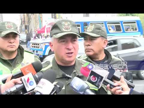 123 arrestados y 3 aprehendidos durante operativos policiales en La Paz.El comandante