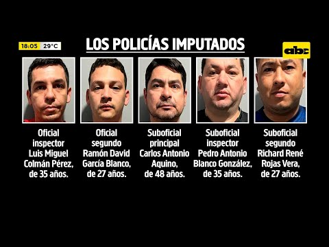 Prisión preventiva para cinco policías ligados al secuestro en Luque