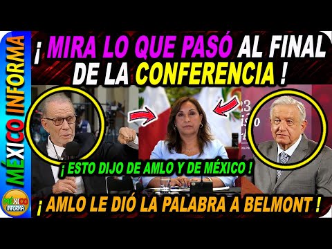 MIRA LO QUE PASÓ AL FINAL DE LA CONFERENCIA: AMLO LE DIÓ LA PALABRA A RICARDO BELMONT. ESTO DIJO.