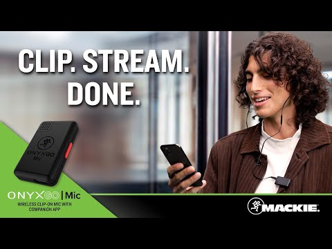 Mackie OnyxGO | Mic Wireless Bluetooth Microphone & Companion App  - Promo Video