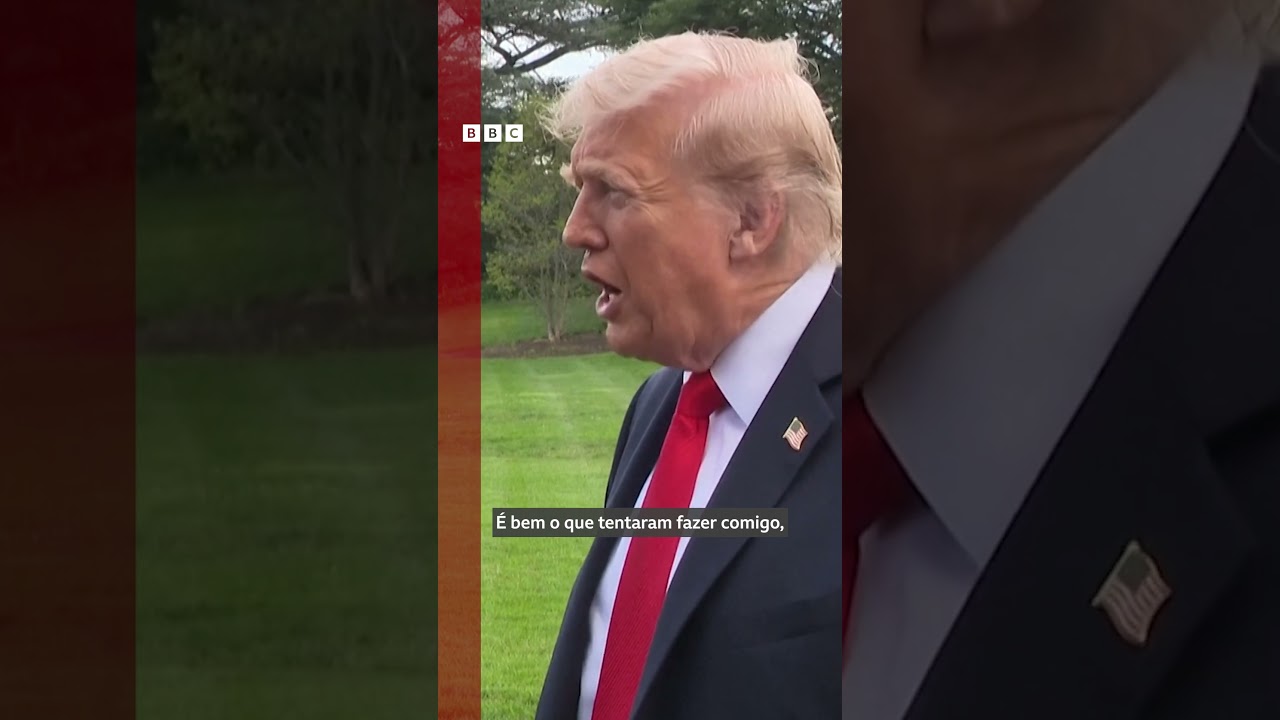 Trump sobre condenação de Bolsonaro Tentaram fazer comigo mas não conseguiram de jeito nenhum