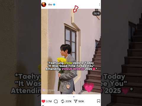 Taehyung Attended VOGUE WORLD 2025 Looking Perfect As Always... 😩🔥|| #shorts #bts #taehyung #viral