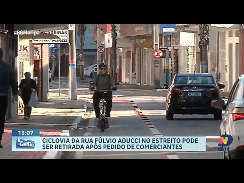 Ciclovia da Rua Fúlvio Aducci no Estreito pode ser retirada após reclamações