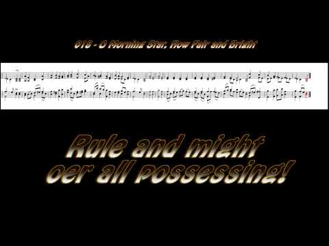 018 O Morning Star, How Fair and Bright Hymn with score and lyrics