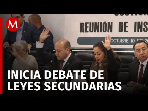 Comisión discute leyes secundarias de la reforma judicial en San Lázaro