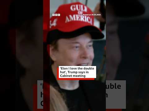 President Trump applauded Elon Musk’s and told him to “stay as long as you want.” #ElonMusk #BBCNews