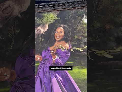 Oprah Winfrey’s new portrait was unveiled at the Smithsonian’s National Portrait Gallery. #Oprah