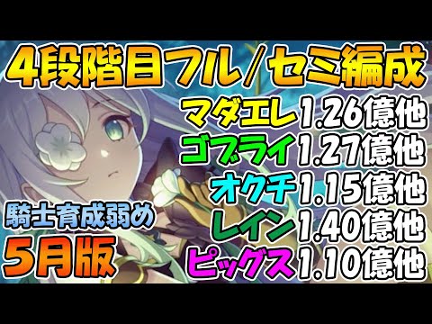 【プリコネR】4段階目クラバトフル/セミ編成紹介！2024年5月版【マダムエレクトラ】【ゴブリンライダー】【オークチーフ】【レインスピリット】【ツインピッグス】