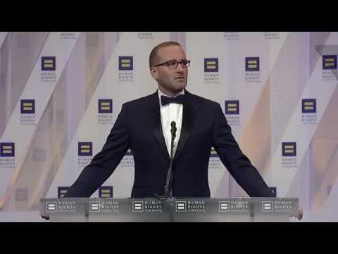 HRC President Chad Griffin addresses the 2016 HRC National Dinner