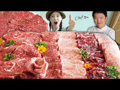 특별게스트와 함께 최고급 한우 먹방 🤍 꽃등심부터 특수부위까지 Korean Beef Hanwoo Party with Special Guest Mukbang ASMR Ssoyoung