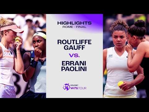 Routliffe/Gauff vs. Errani/Paolini | 2024 Rome Doubles Final | WTA Match Highlights