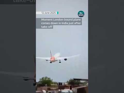 Moment London-bound plane went down shortly after take-off in Ahmedabad