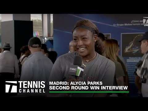 Alycia Parks Reunited With Dad On Tour | 2023 Madrid Second Round Win Interview