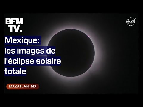 Les images de l'éclipse solaire totale au Mexique