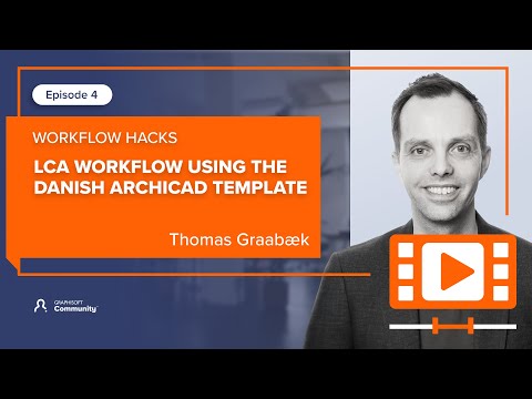 LCA workflow using the Danish Archicad template