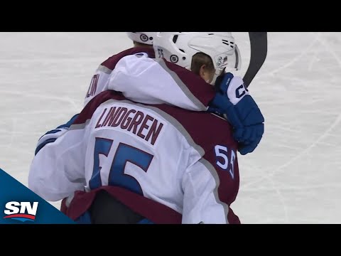 Ryan Lindgren Uses Traffic To Score His First Goal With The Avalanche