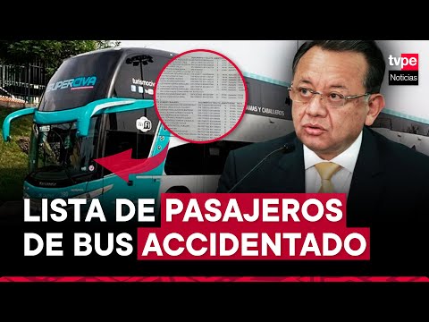 Accidente en Ayacucho: abogado de Civa brinda lista de pasajeros, entre ellos Édgar Alarcón