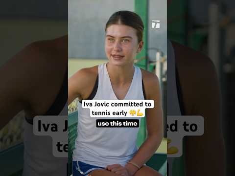 Iva Jovic turned a roadblock into an opportunity. #tennis #tennisplayer #ivajovic