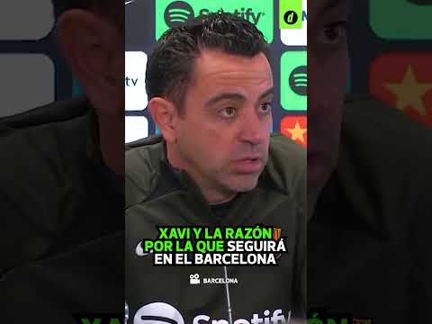XAVI HERNÁNDEZ explica porque seguirá como DT del BARCELONA en la SIGUIENTE TEMPORADA | Depor