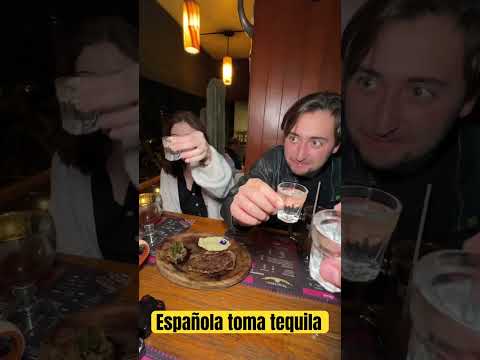 Española reacciona al tequila en México  #españa #travel #tequila