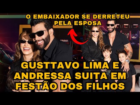 Andressa Suita recebe ELOGIOS de Gustavo Lima e famosas por FESTA para os FILHOS na Fazenda