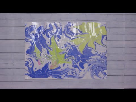 Лісова галявина (ебру малювання по воді)