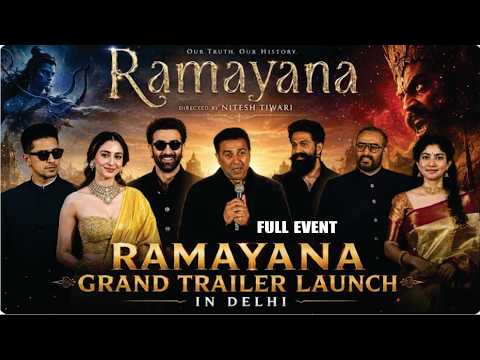 Ramayana Trailer Launch | Full Event | Ranbir Kapoor | Yash | Sai Pallavi | Sunny Deol | Ravi Dubey