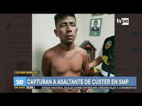 Policía captura a delincuente que asaltó microbús en San Martín de Porres
