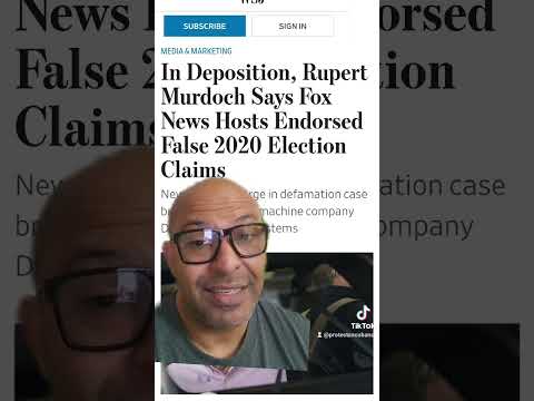 Fox News  Rupert Murdoch fake news