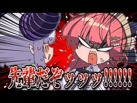 【手描き】コキコキはまずい【猫又おかゆ/さくらみこ/ラプラス・ダークネス/獅白ぼたん/ホロライブ/切り抜き/切り抜き漫画/ホロライブ切り抜き】