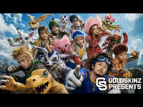 골드스킨즈(GOLDSKINZ) - 디지털몬스터2 [AI Music Video / Creative Project] [KR/JP SUB]
