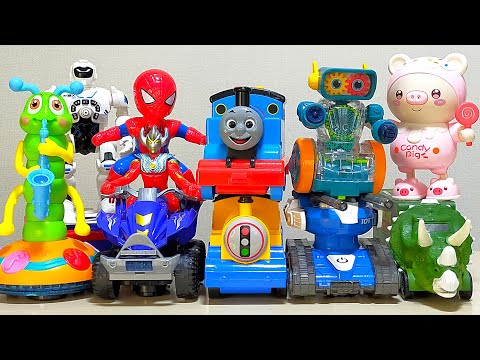 Put the batteries into the toys