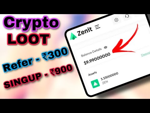 😍Zenithworld Crypto Exchange Loot😍Signup: 10$ ₹900 (Instant)😱Refer: 3$ ₹300