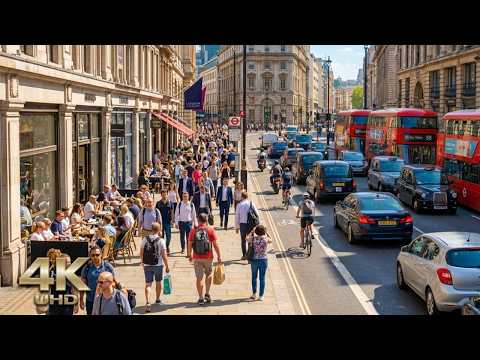 How London Looks During a 35°C Heatwave | Central London Summer Walk 2026 [4K HDR]