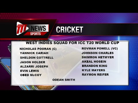 WI T20 World Cup Squad Named