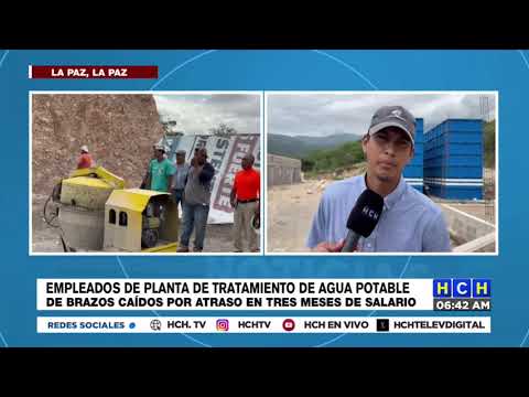 Por falta de pago Obreros paralizan construcción de Planta de Tratamiento de Agua Potable en La Paz