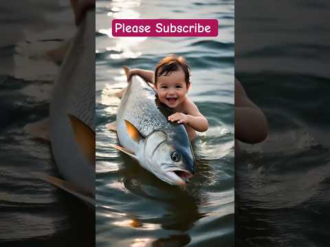 Chubby Baby Lifts GIANT Fish! 🐟🌿Epic Jungle Morning: #viral #shorts #funny