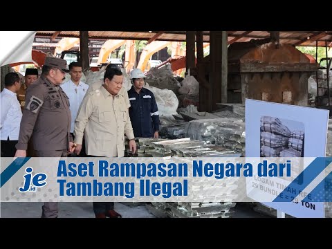 Presiden Prabowo Saksikan Langsung Penyerahan Rampasan dari Tambang Ilegal ke PT Timah Tbk