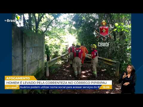 DF | Homem é levado pela correnteza no córrego Pipiripau