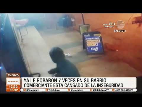 Ya le robaron 7 veces en su barrio