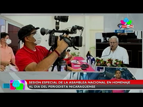 Sesión especial de la asamblea Nacional en homenaje al día del periodista nicaragüense