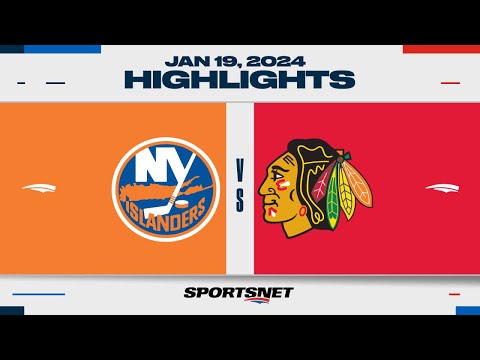 NHL Highlights | Islanders vs. Blackhawks - January 19, 2024