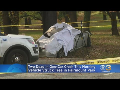 Man, Woman Dead After Car Crashes Into Tree In West Philadelphia