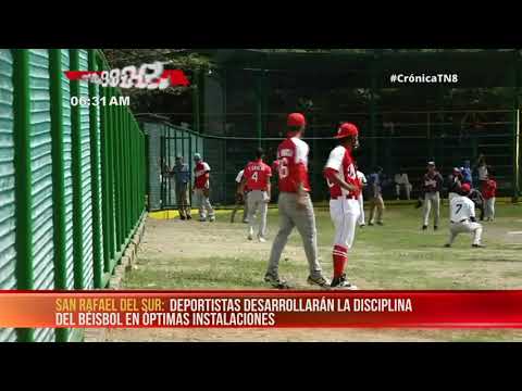 Autoridades de San Rafael del Sur inauguran estadio de béisbol - Nicaragua