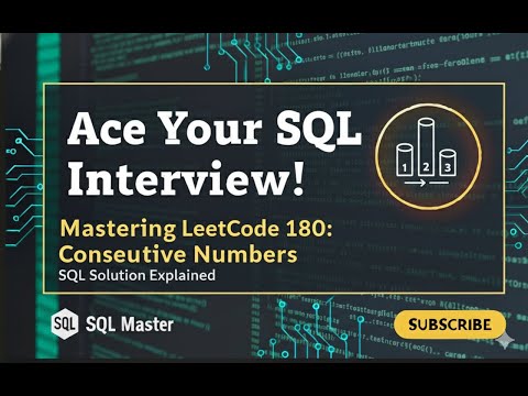 Leetcode # 180 - Consecutive Numbers (PostgreSQL)